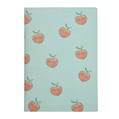 A5 Cute Fruit Notebooks - Set of 4 Unruled Notebooks with Pastel Designs - Notebook