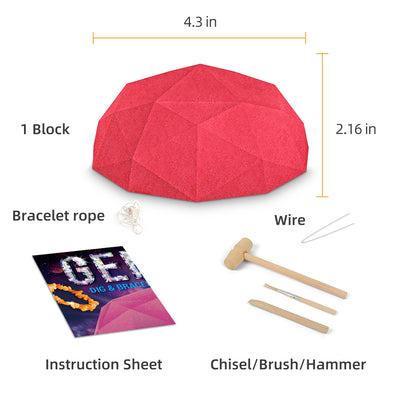 Gemstone Dig & Bracelet Making Kit