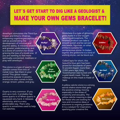 Gemstone Dig & Bracelet Making Kit
