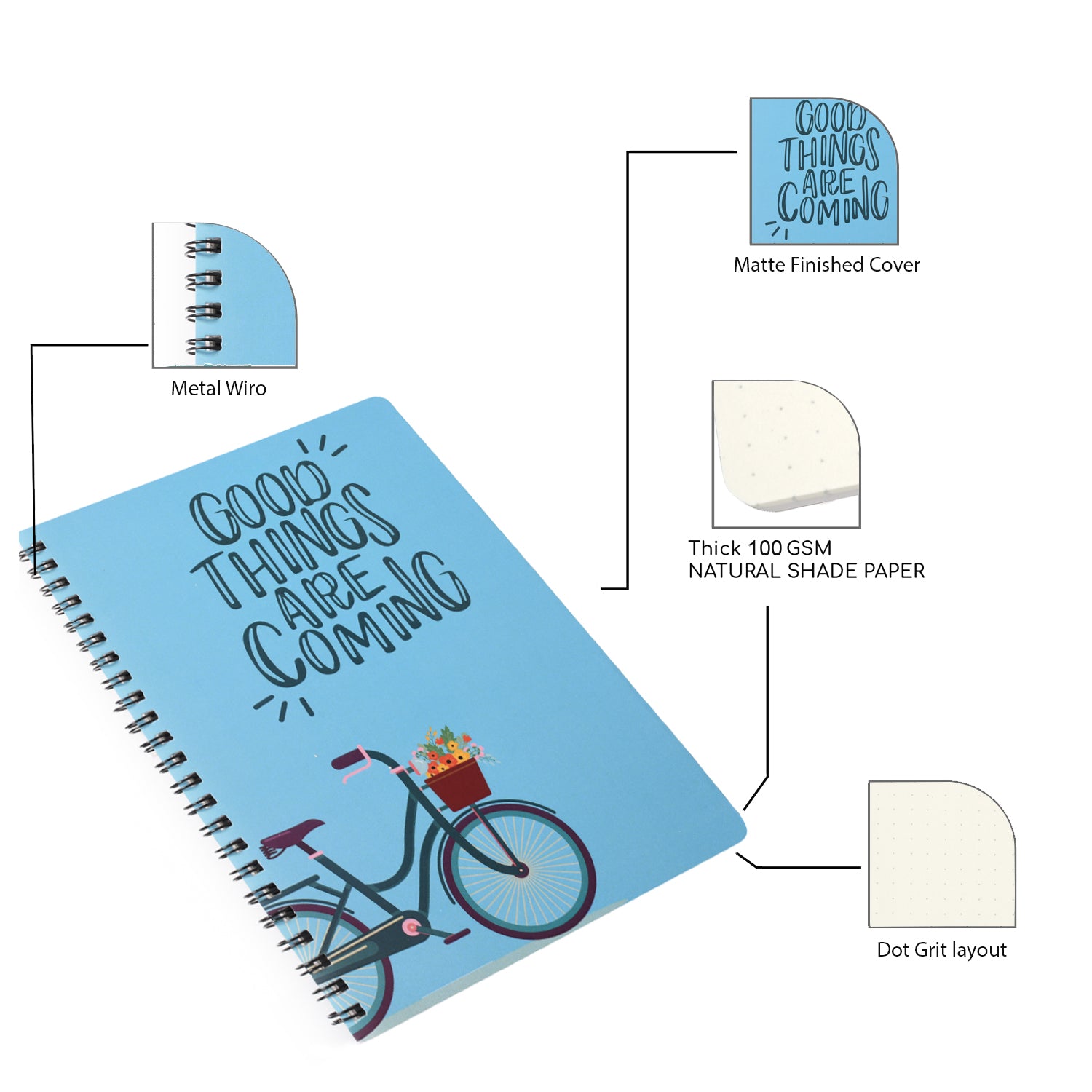 Good things are coming A5 Journal