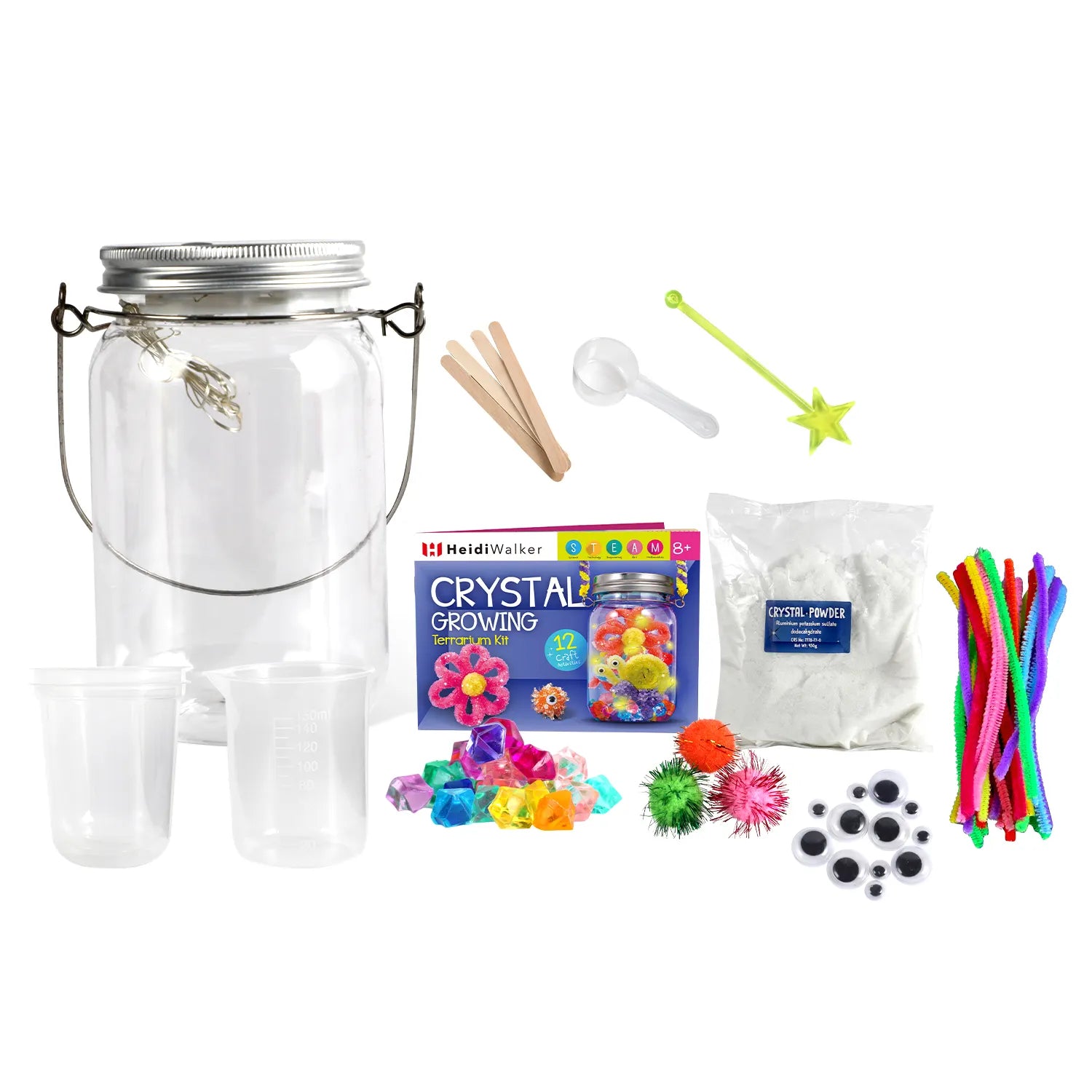 Magic Crystal Growing Craft Kit | Educational STEM Set for Kids