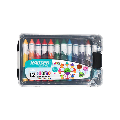 Hauser Artz Jumbo Wax Crayons - 12 Shades