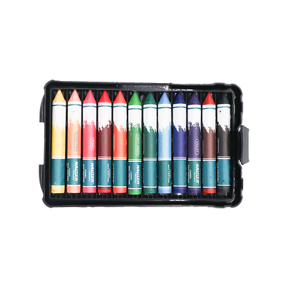 Hauser Artz Jumbo Wax Crayons - 12 Shades