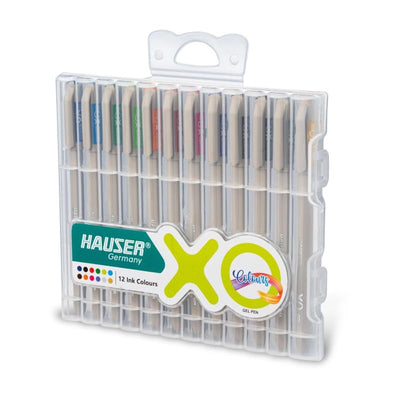 Pack of Hauser Germany XO Colours ink cartridges in a clear plastic case on a white background