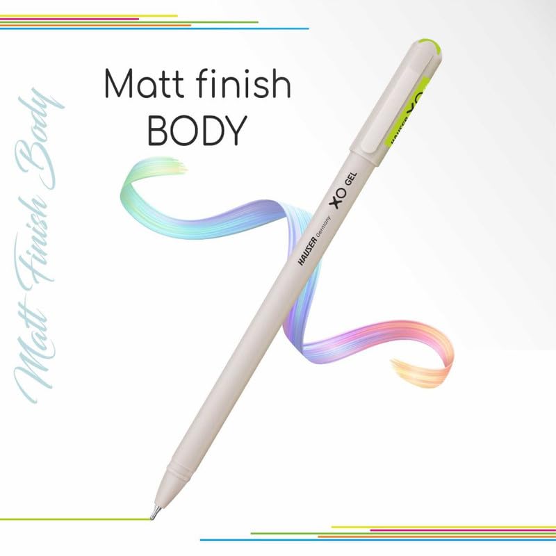 Hauser XO Multi-Colour Gel Pen 12 Shades