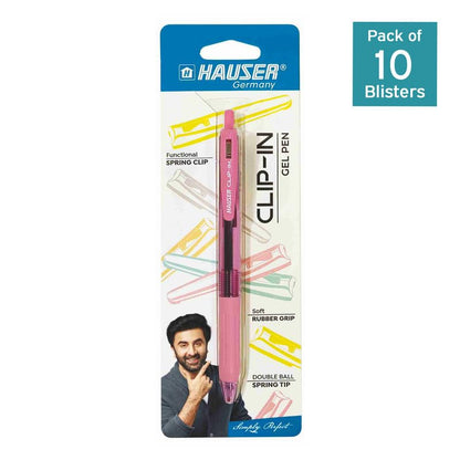 Hauser Clip In Gel Pen available as 1 pen or pack of 10