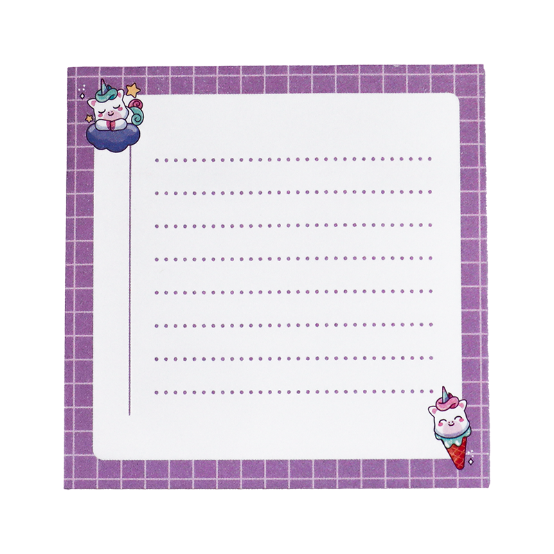 Kawaii Unicorn Dream Sticky Notes