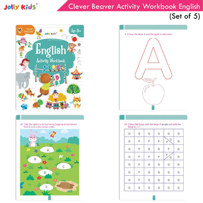 English Activity Workbook for Age 3 in Bundle of 5 books
