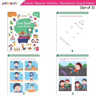 Good Habits Activity Workbook for Age 3 in Bundle of 5 books