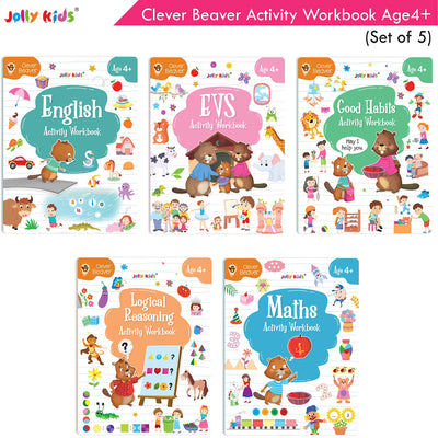 Clever Beaver Activity Workbooks Age 4+ - Set of 5
