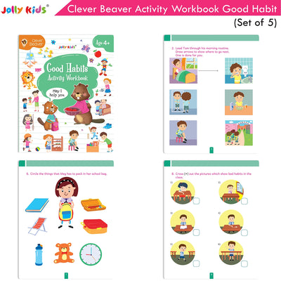 Clever Beaver Activity Workbooks Age 4+ - Set of 5