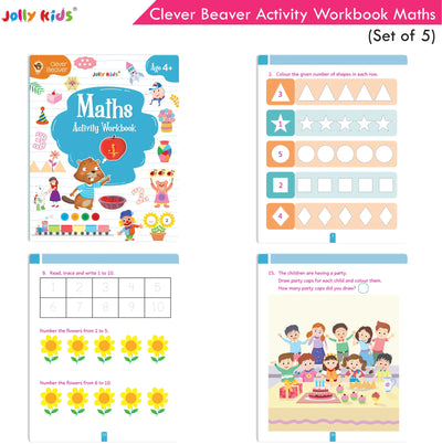 Clever Beaver Activity Workbooks Age 4+ - Set of 5
