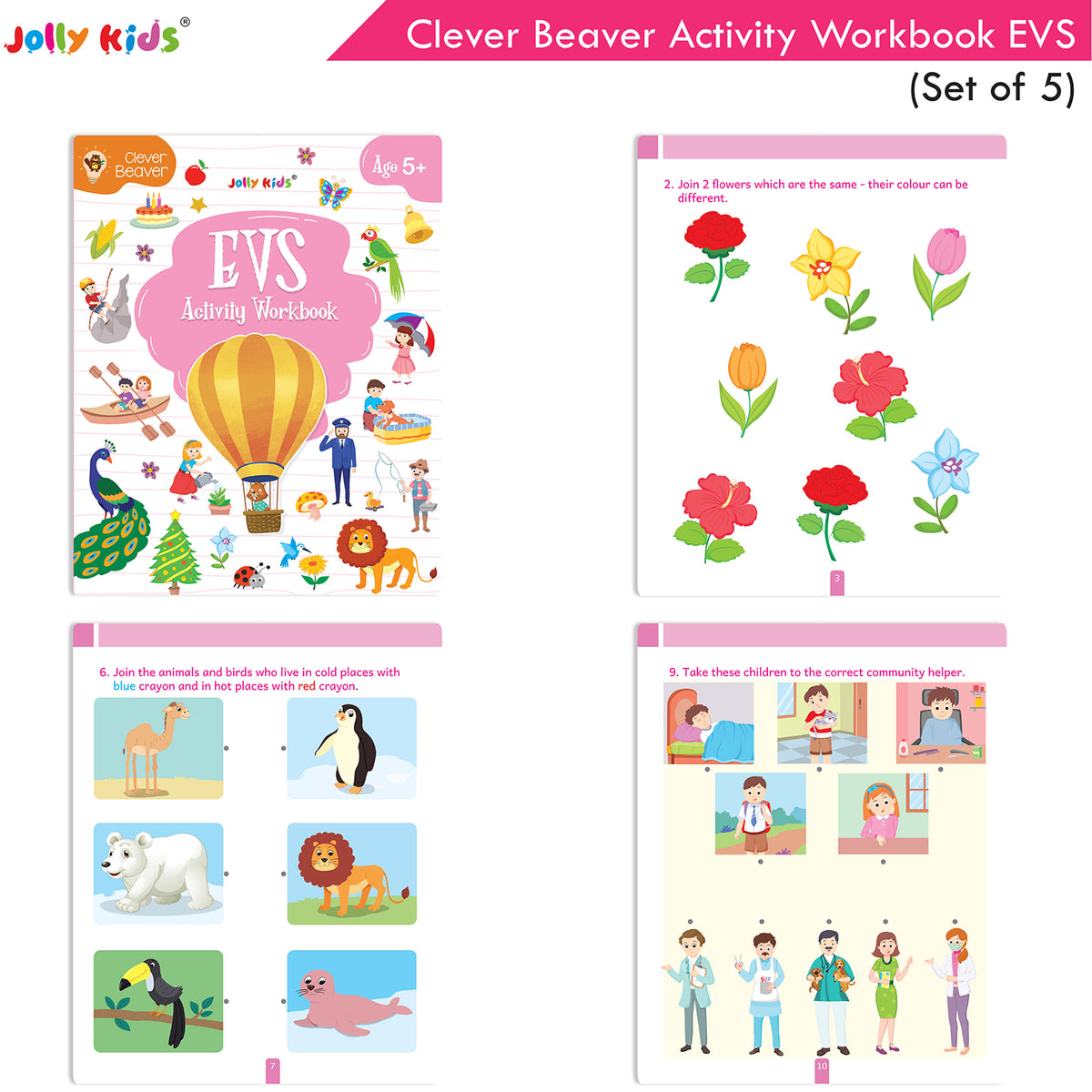 Clever Beaver Activity Workbooks Age 5+ - Set of 5