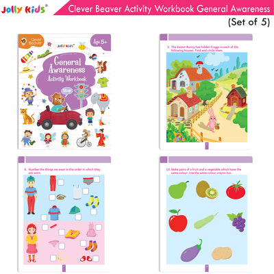 Clever Beaver Activity Workbooks Age 5+ - Set of 5