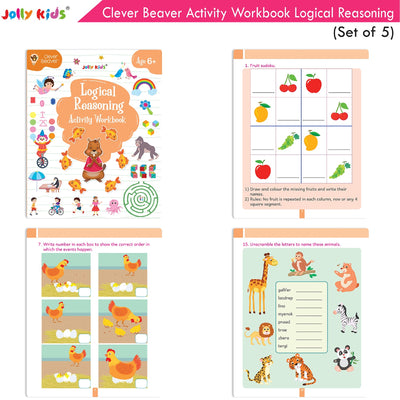 Logical Reasoning activity book in Bundle of five activity workbooks for ages 6