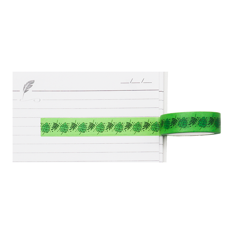 Washi tape ideal for decorating journals, planners, scrapbooks, greeting cards, and other DIY projects.