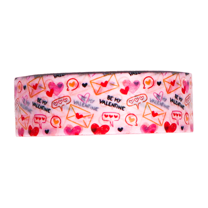 be my valentine washi tape ideal for decorating journals, planners, scrapbooks, greeting cards, and other DIY projects.