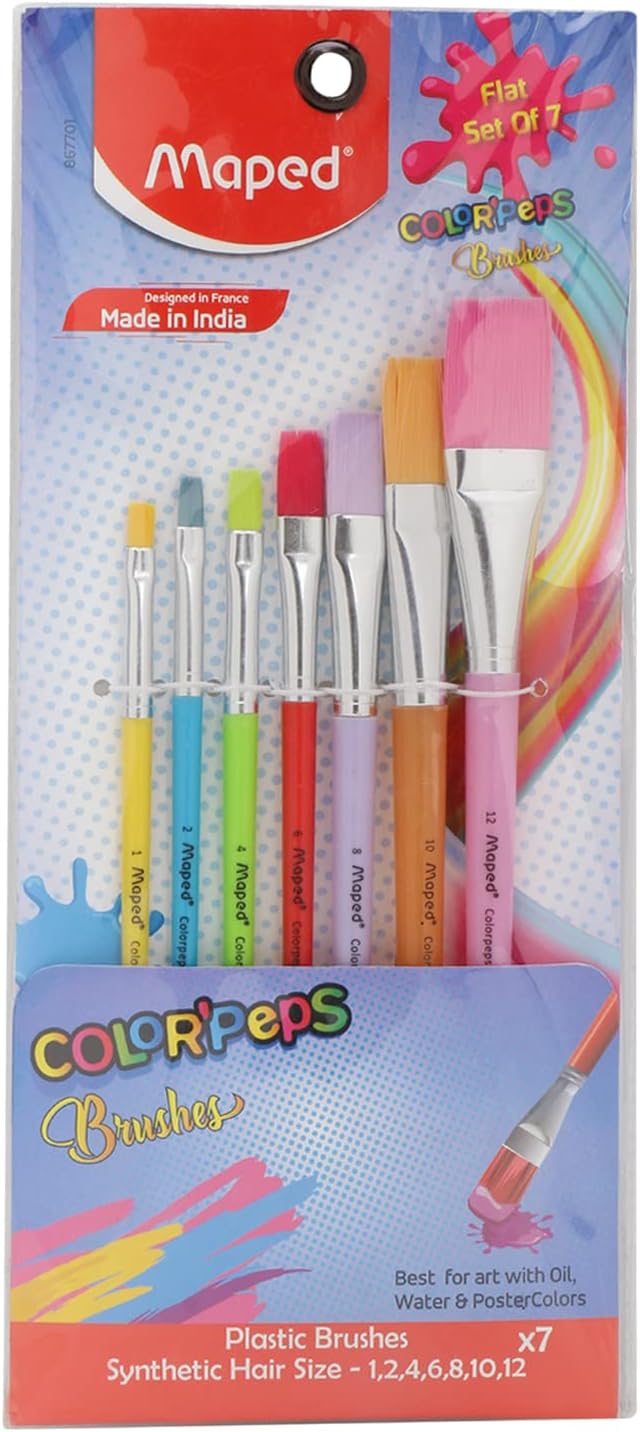 Maped Color'Peps brush set packaging with brushes inside