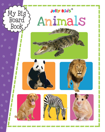 My Big Board Book - Animals - Early Learning Animal Picture Book - Kids Big Board Book