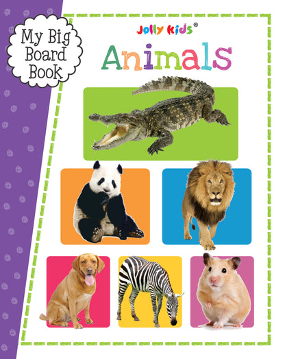 My Big Board Book - Animals - Early Learning Animal Picture Book - Kids Big Board Book