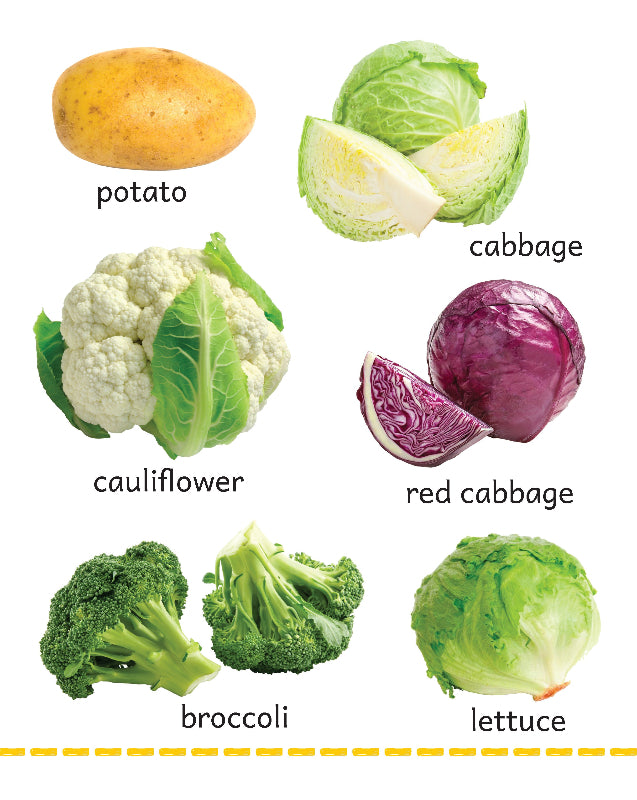 My Big Board Book - Vegetables - Colourful Veggie Learning Book for Toddlers