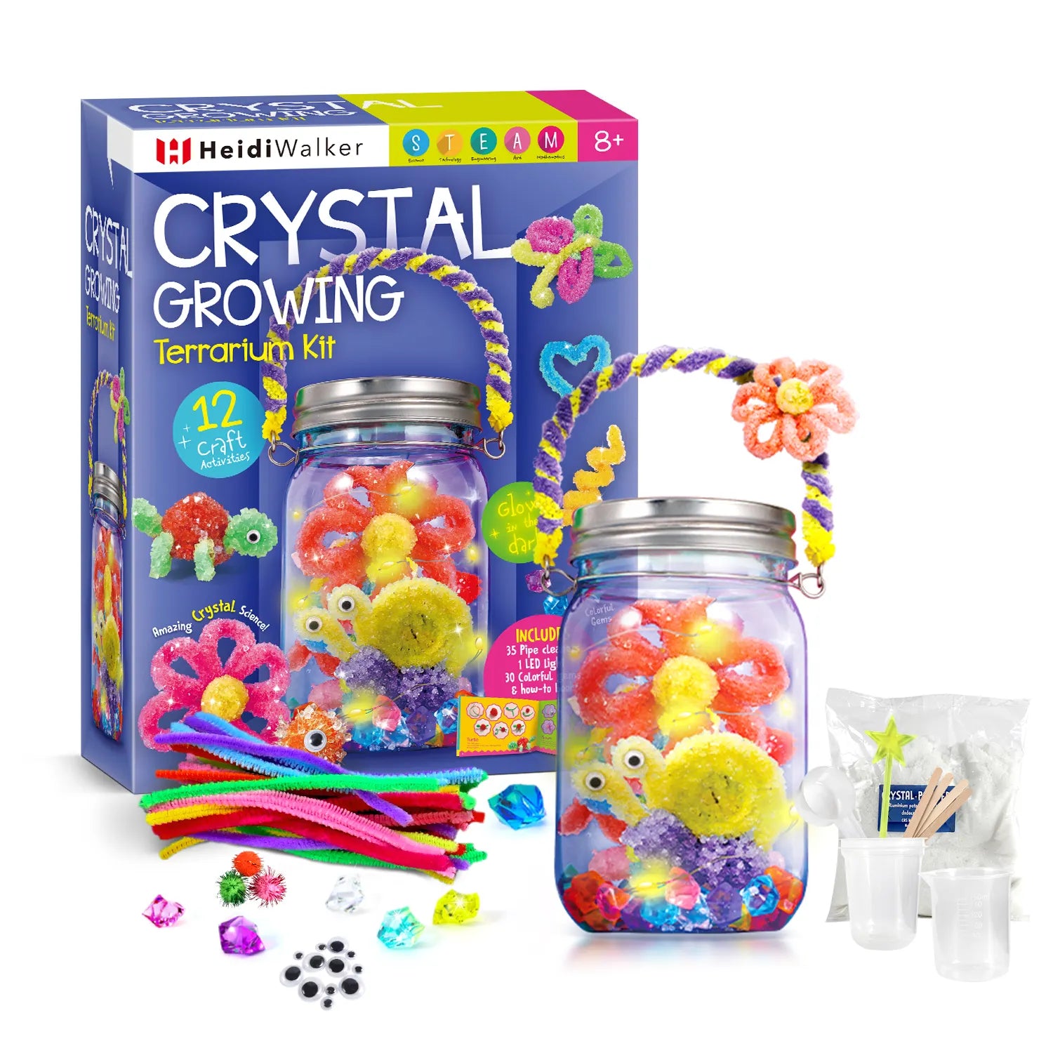 Magic Crystal Growing Craft Kit | Educational STEM Set for Kids