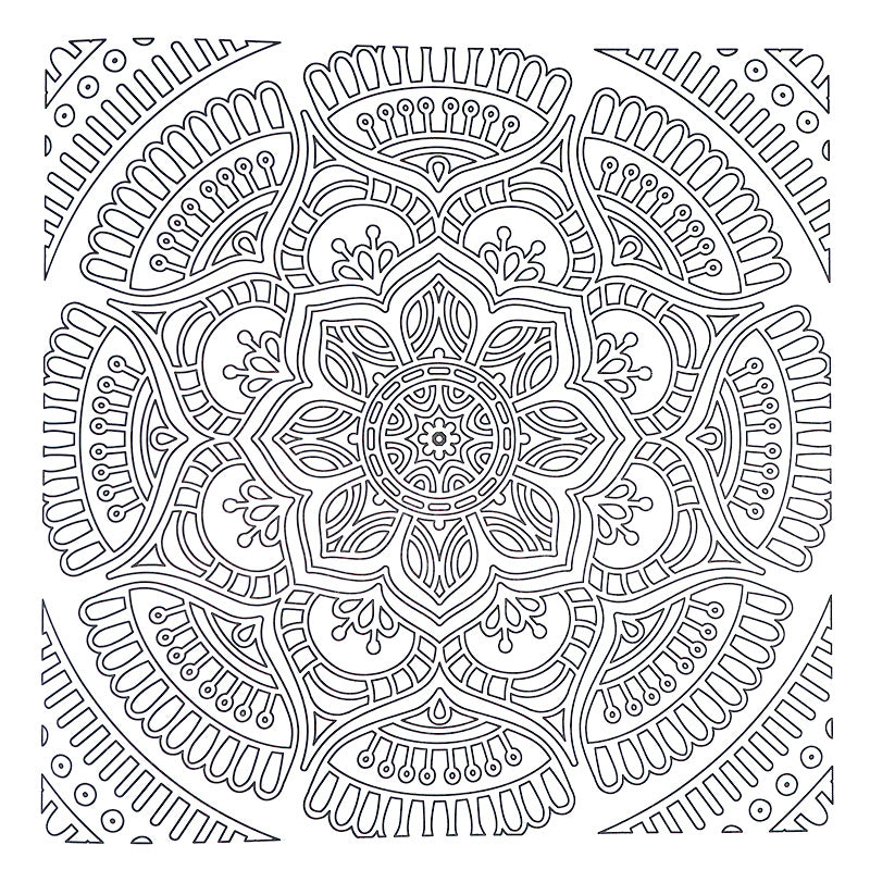 Mandala Colouring – Book 1 - Mindful Colouring Book for Teens & Adults