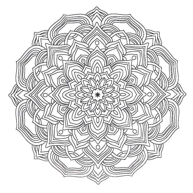 Mandala Colouring Book 4 - Therapeutic Art for Teens & Adults