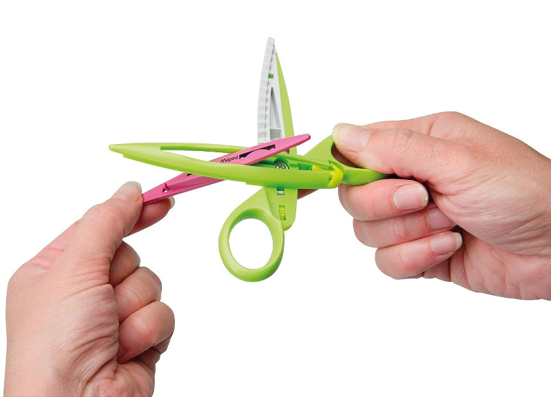Maped Craft Scissors show how a blade