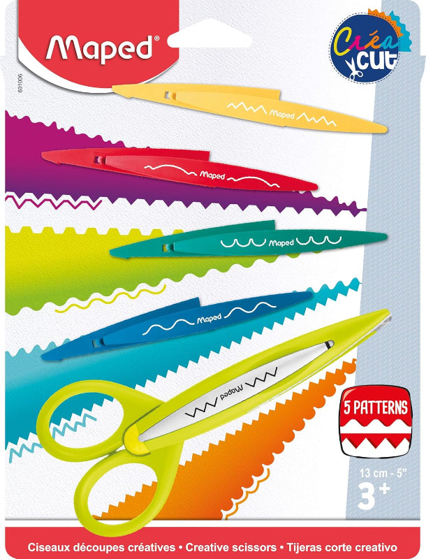 Maped Craft Scissors available in 5 Patterns