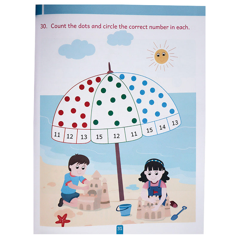 Clever Beaver Series - Maths Activity Workbook Age 4 +