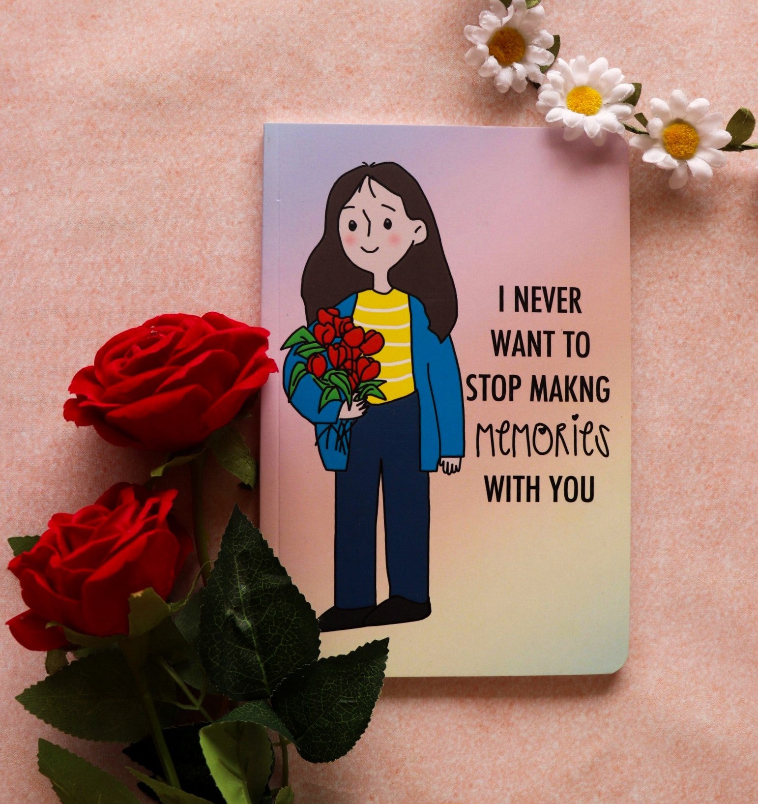 Memories With Him A5 Notebook Perfect For Gifting