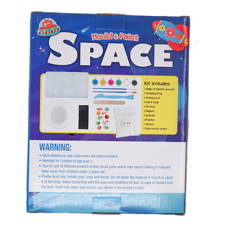 Mould & Paint Fridge Magnet DIY Kit – Space Theme for Kids (Ages 6