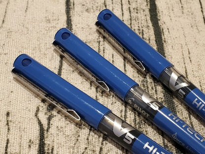 Pilot V5 Hi-Tecpoint navy colour pens