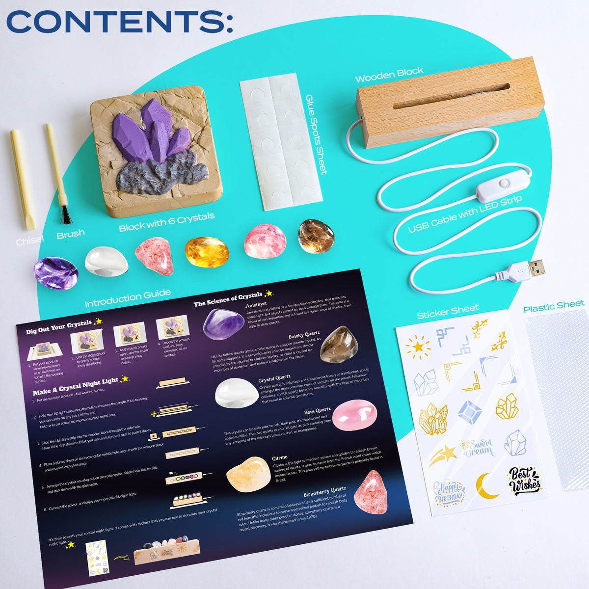 Crystal Night Light Science DIY Kit