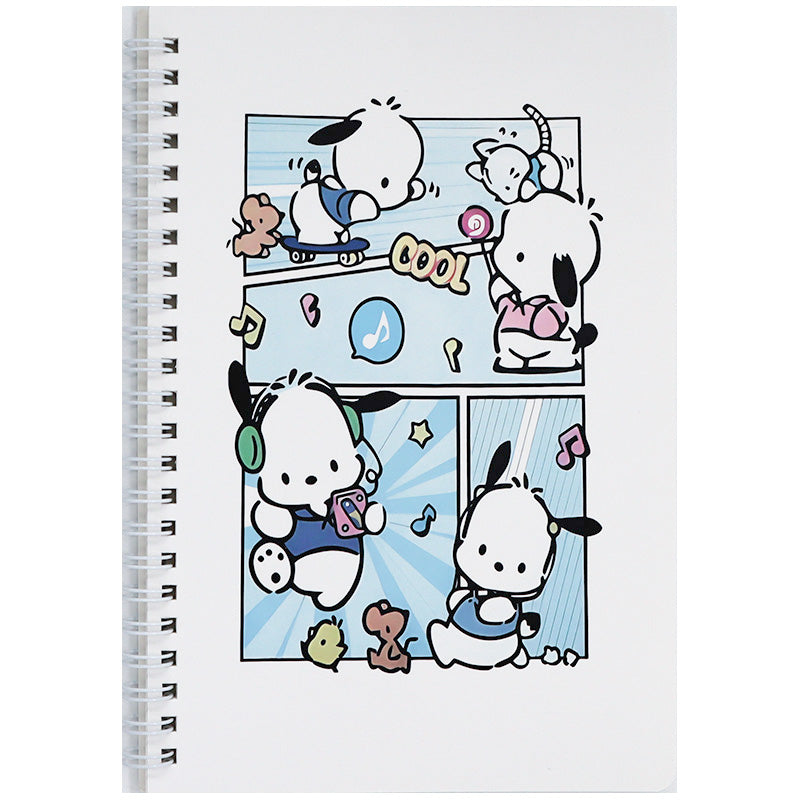 Kawaii Puppy Themed Spiral A5 Notebook