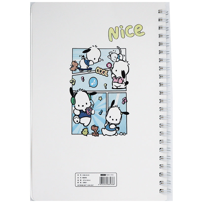 Kawaii Puppy Themed Spiral A5 Notebook