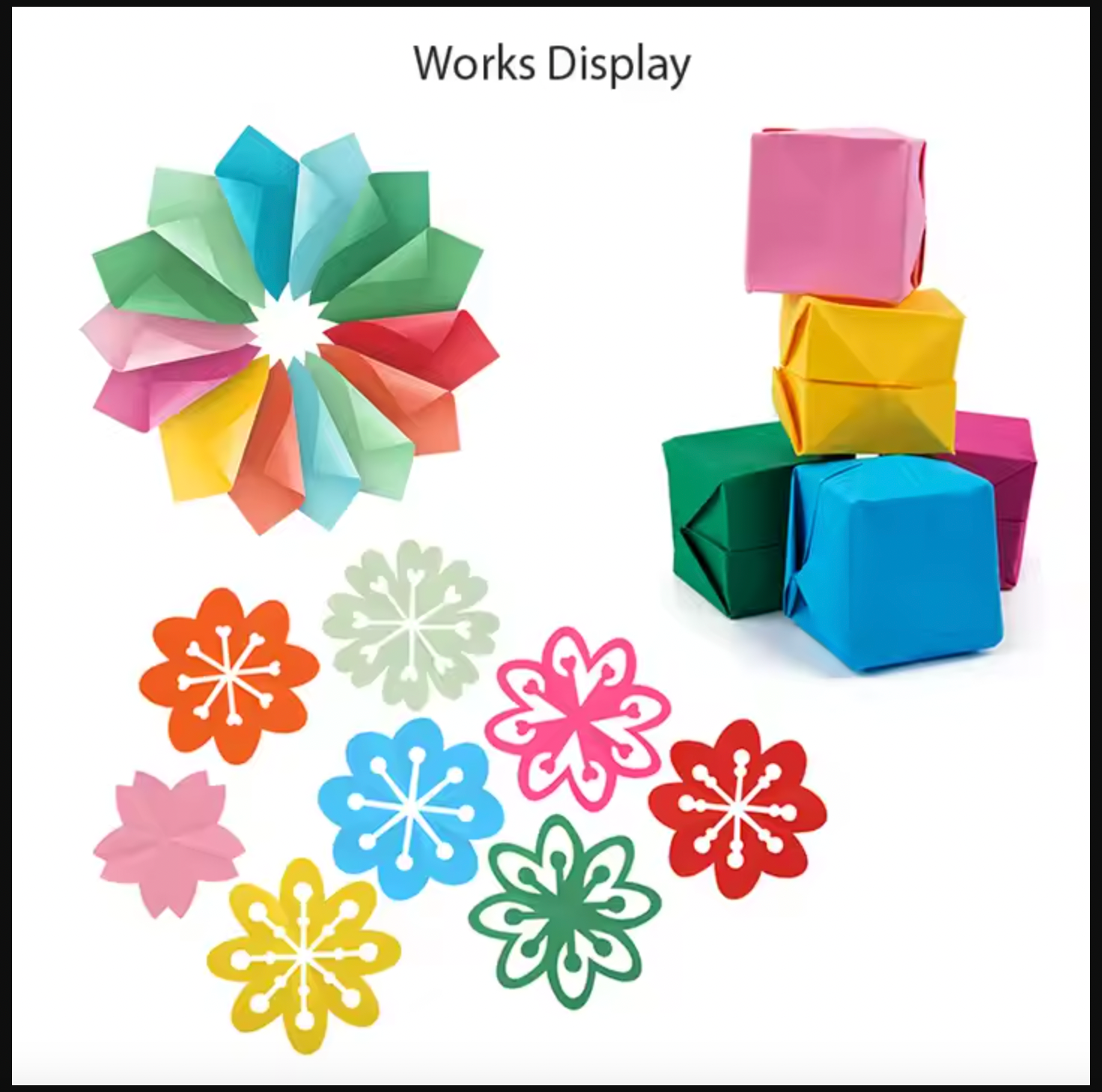 Origami Flower Paper Craft Kit Age 5 Birthday Gift Craft for School Holidays