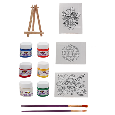 Acrylic Painting Starter Kit with 3 Easels