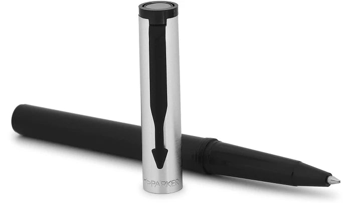The PARKER Beta Premium pen in a silver body, presented stylish gift packaging, perfect for any occasion