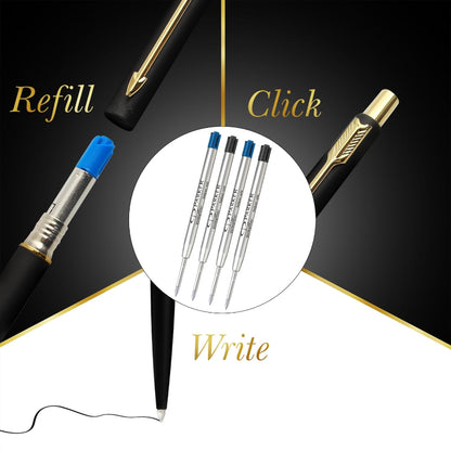 Refillable with & parker QuinkFlow Ball Point Refill
