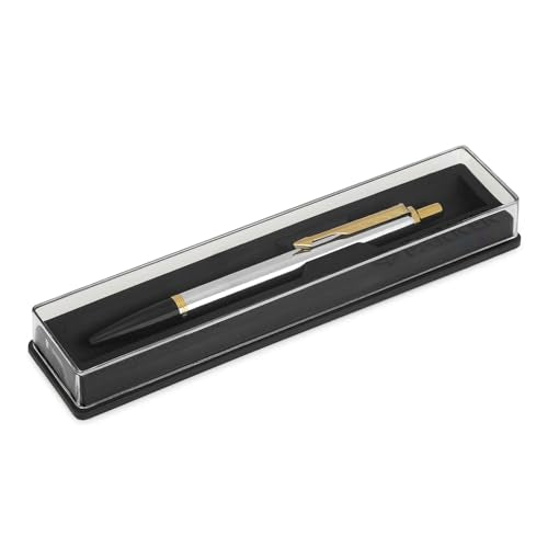 Parker Latitude ball pen with matte black barrel and chrome trim
