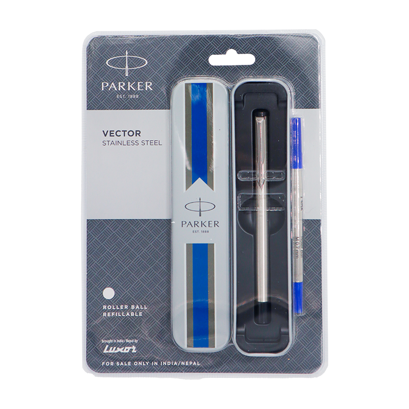 Parker Vector Stainless Steel Roller Ball Pen