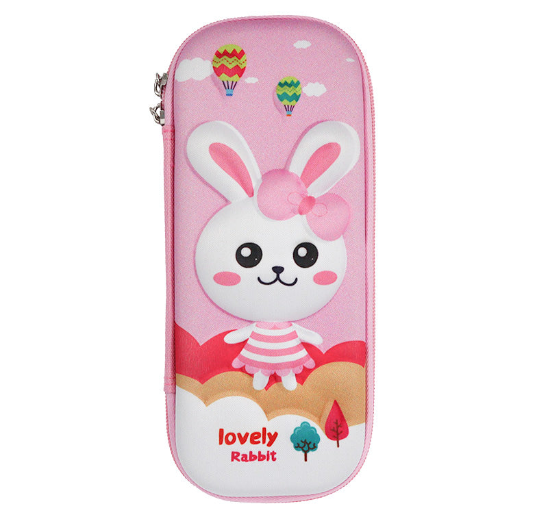 Cute Pink Lovely Rabbit 3D Pencil Case