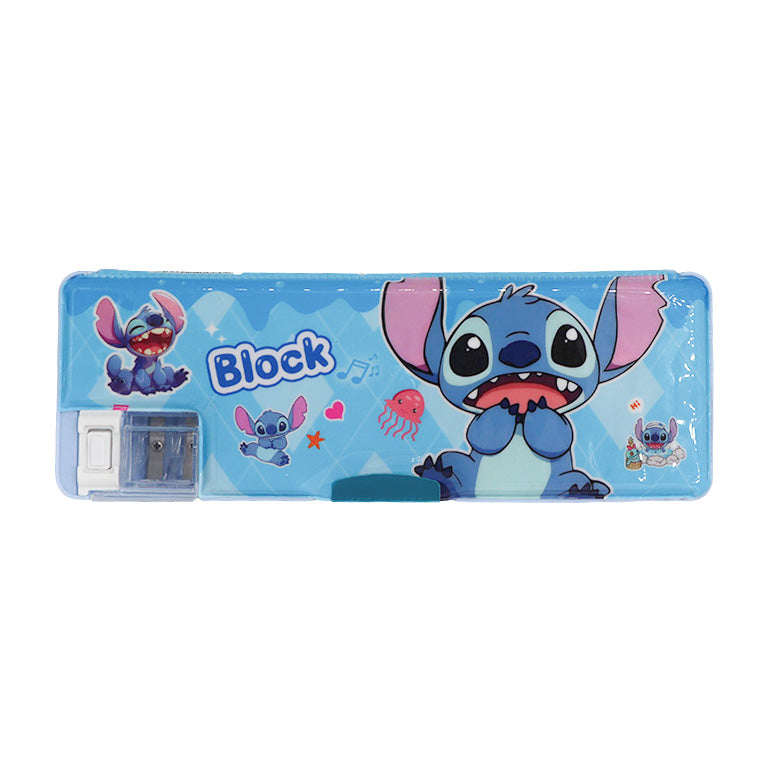 Cartoon Themed Hard Pencil Case with Sharpener