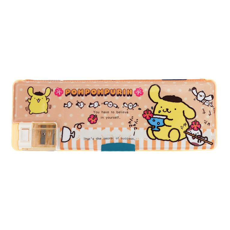 Cartoon Themed Hard Pencil Case with Sharpener