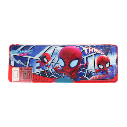 Cartoon Themed Hard Pencil Case with Sharpener