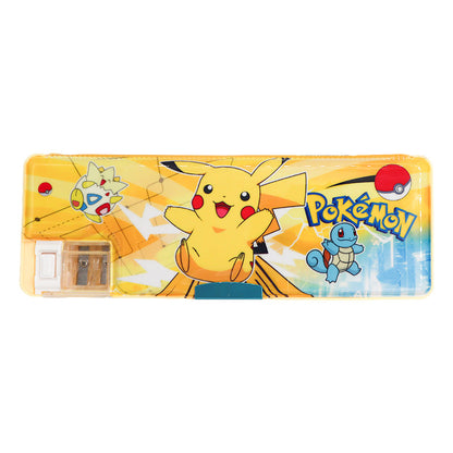 Cartoon Themed Hard Pencil Case with Sharpener