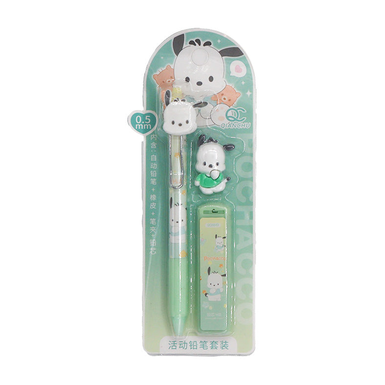 Cute Cartoon Character Mechanical Pencil Set 