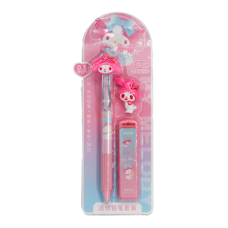 Cute Cartoon Character Mechanical Pencil Set 